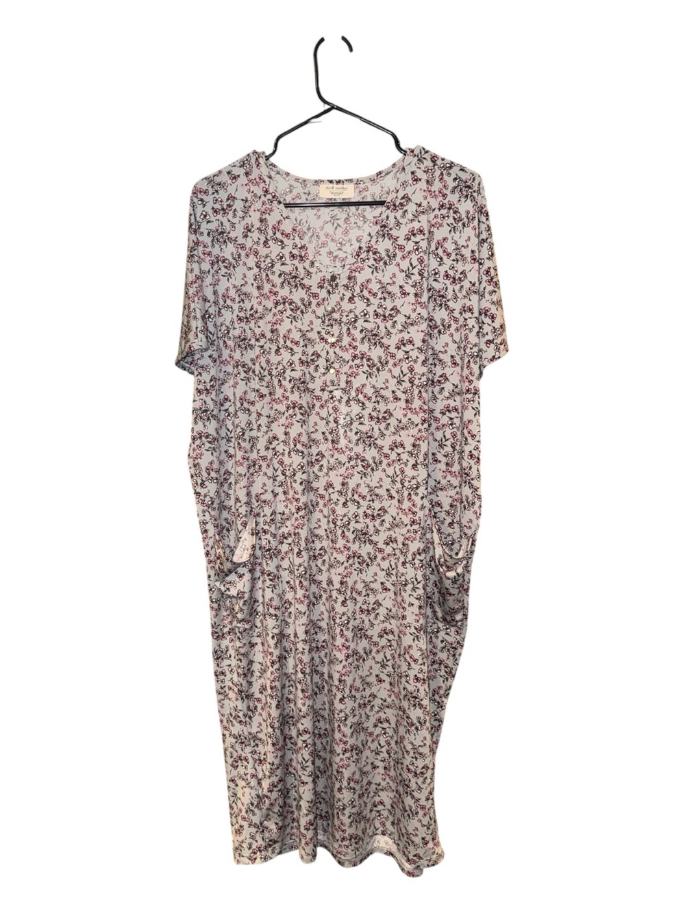 Dwell + Slumber Floral Nightgown Sleepwear Housedress One Size